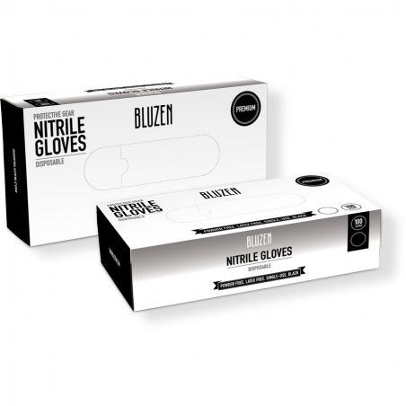 GUANTE DE  NITRILO NEGRO BLUZEN