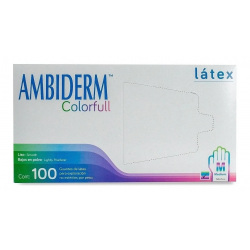 GUANTE LATEX COLOFULL AMBIDERM