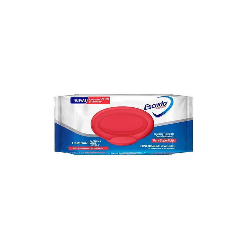 TOALLITAS HUMEDAS ESCUDO 80 PZ