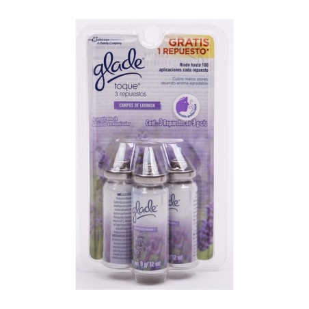 AROMATIZANTE GLADE TOQUE  MAGICO PAQ 3