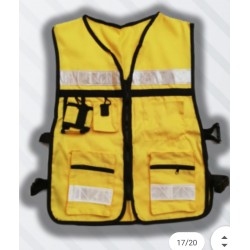 CHALECO BRIGADISTA CON ANTIREFLEJANTES