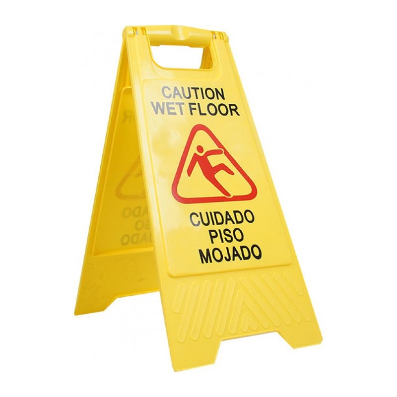 SEÑALAMIENTO PISO MOJADO.