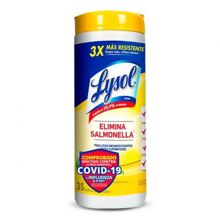LYSOL TOALLITAS DESINFECTANTES BOTE